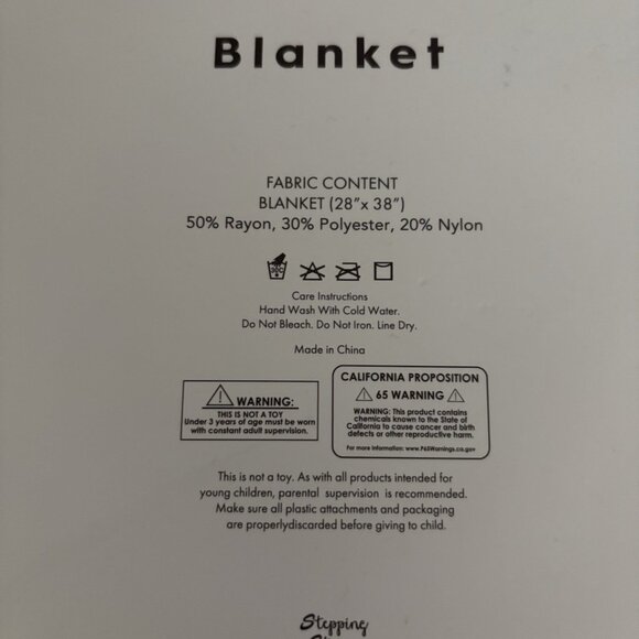 Bonbini New York Tan Baby Blanket 0-6mo Size 38” X 28” NWT - Picture 4 of 4